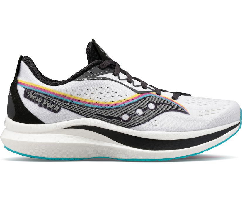 Saucony L besko Shop K benhavn NYC Endorphin Speed 2 Dame Hvide Sort
